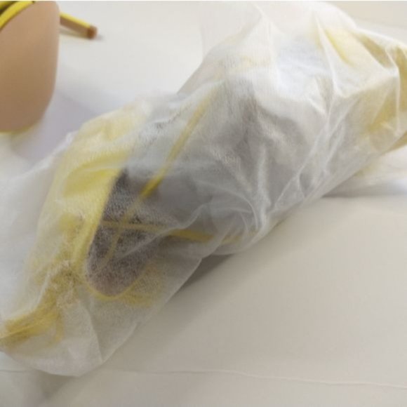 Glaze Womens Gladiator Strappy Stiletto Heels Sandals Yellow Size 8.5 - Picture 10 of 13